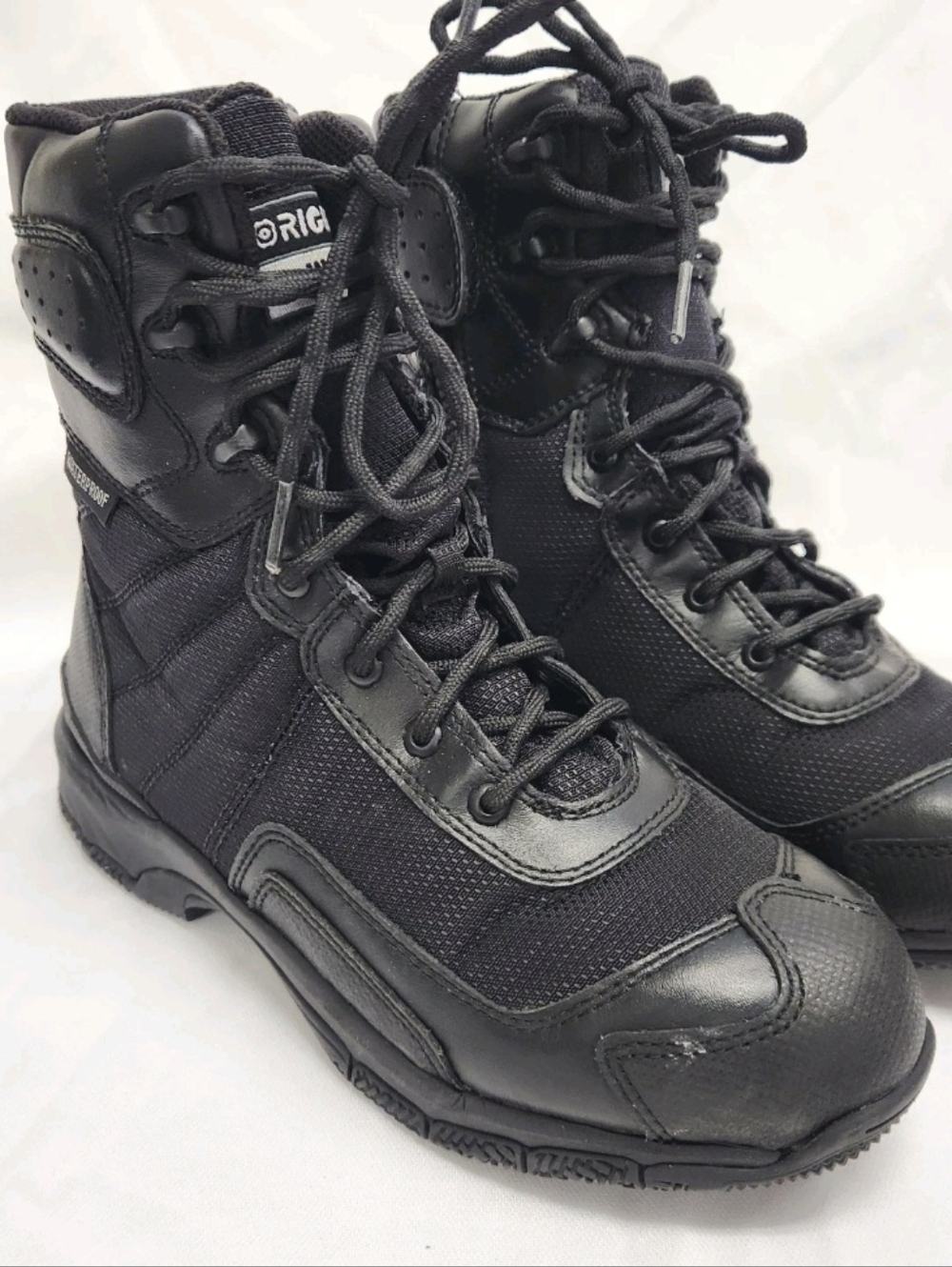 ORIGINAL S.W.A.T HAWK 9  Women's 8.5 Black Leather Tactile Boots Waterproof